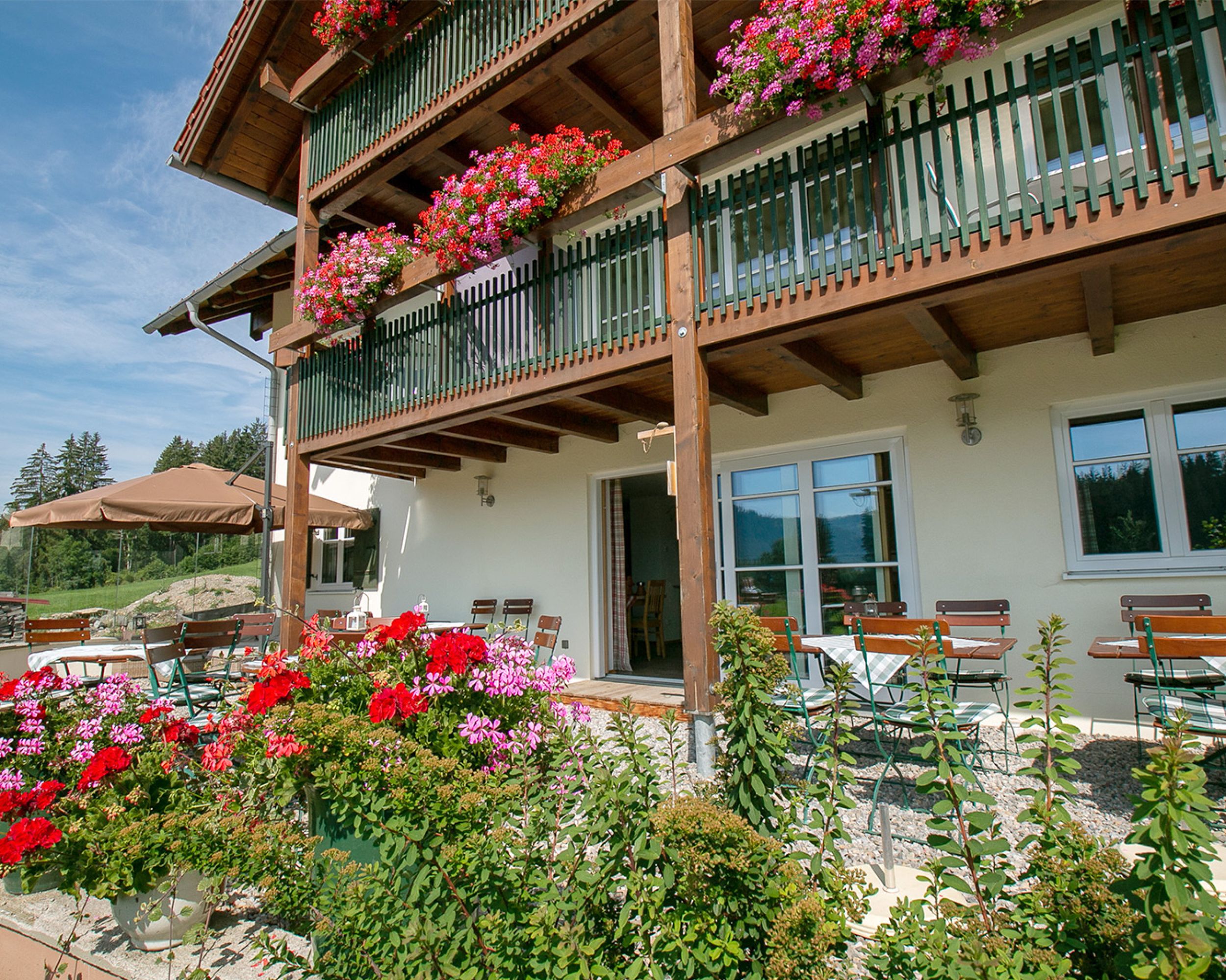 Die Terrasse vom Landhaus Mohr